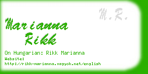 marianna rikk business card